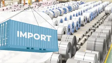 Steel imports predominate.
