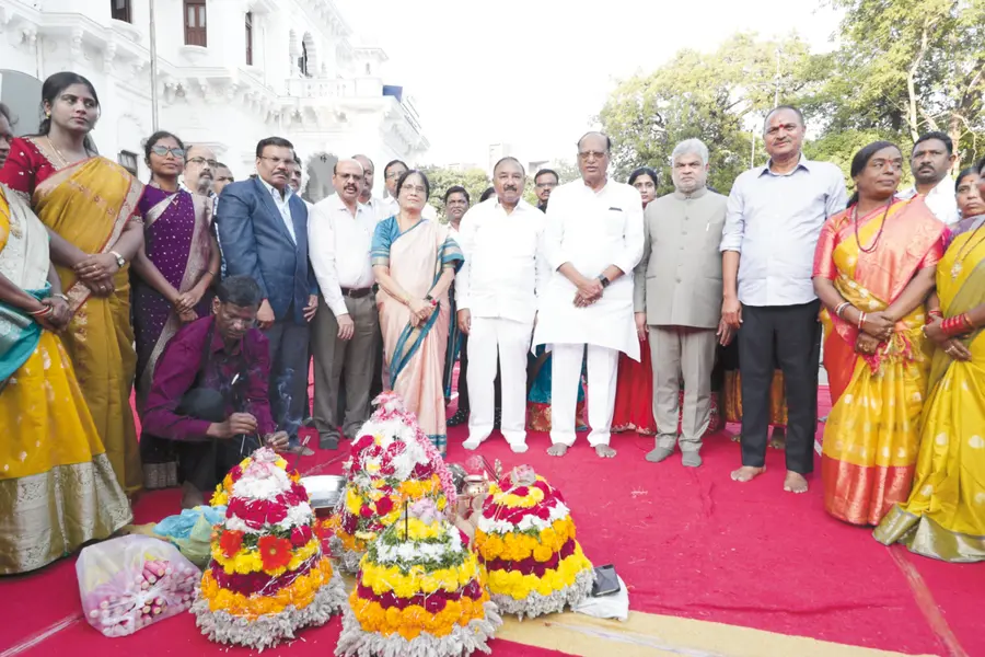 Bathukamma celebrations in the Assembly