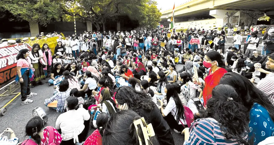 SFI's massive march in Delhi
