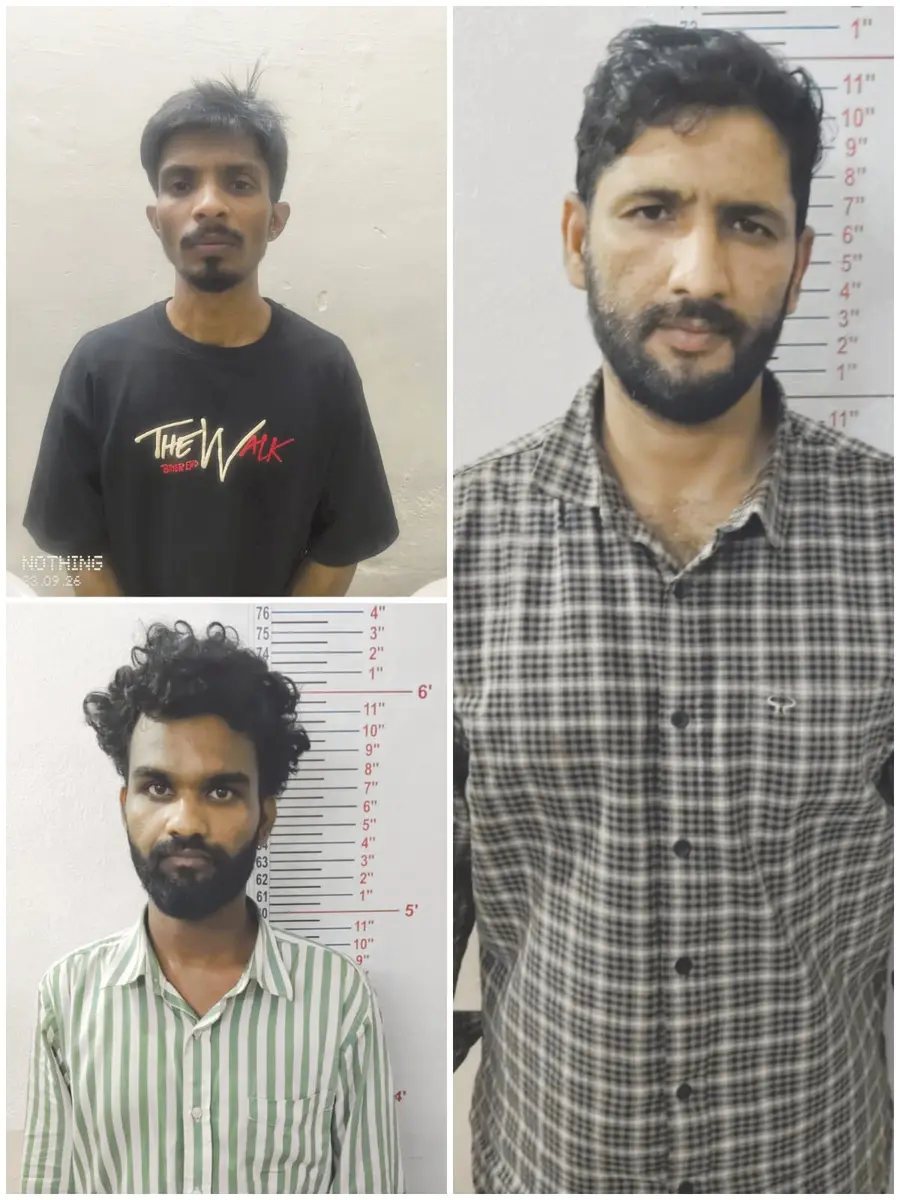 Arrest of three drug peddlers