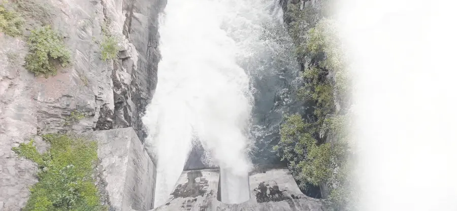 Water released into the Sagar Left Canal.