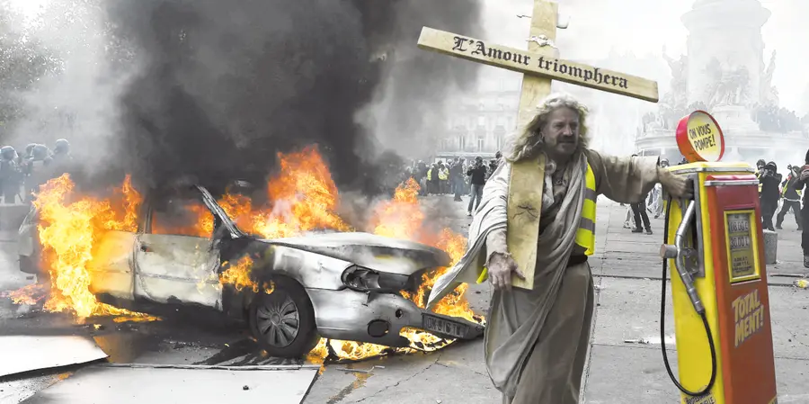 France in flames
