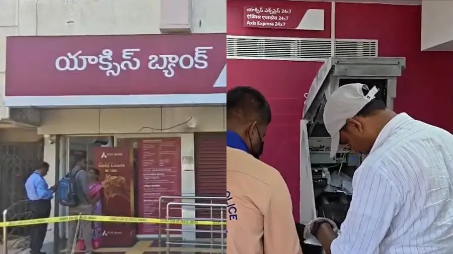 ATM vandalized in Shamshabad