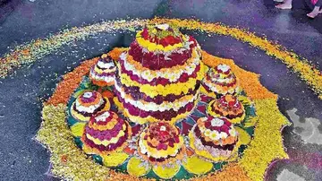 Today is Muddapappu Bathukamma.