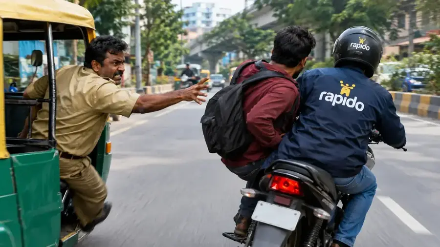 Auto driver attacks Rapido passenger in Bengaluru