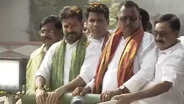 CM Revanth Reddy's Dussehra celebrations in Sonturi