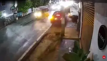 Car hits mother and two children..