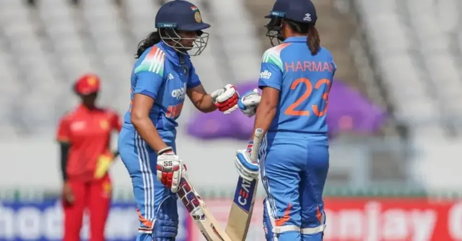 Huge score by the Indian women's team