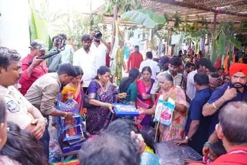 Dasara celebrations held on a grand scale at Tadicherla OCP
