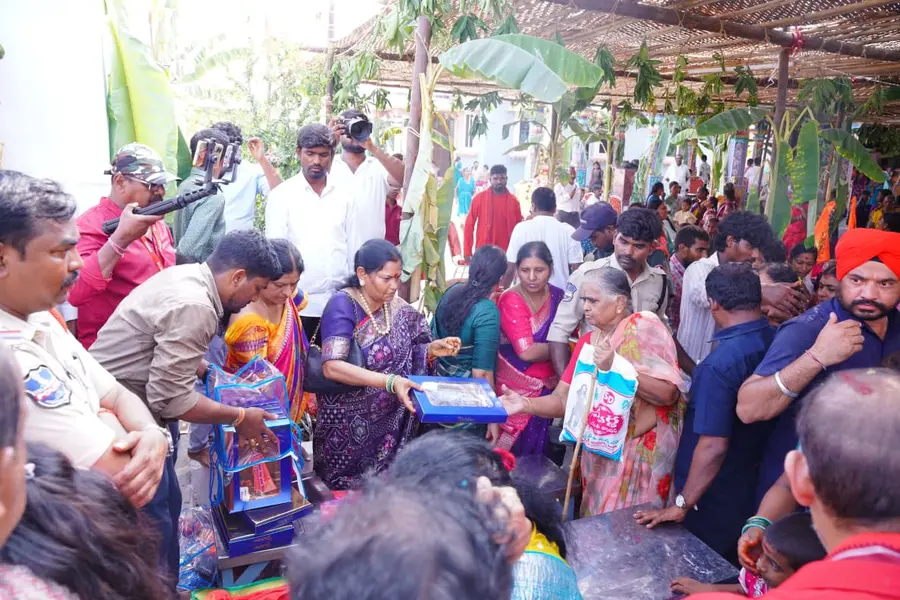 Dasara celebrations held on a grand scale at Tadicherla OCP