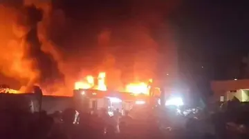 Major fire in Balapur