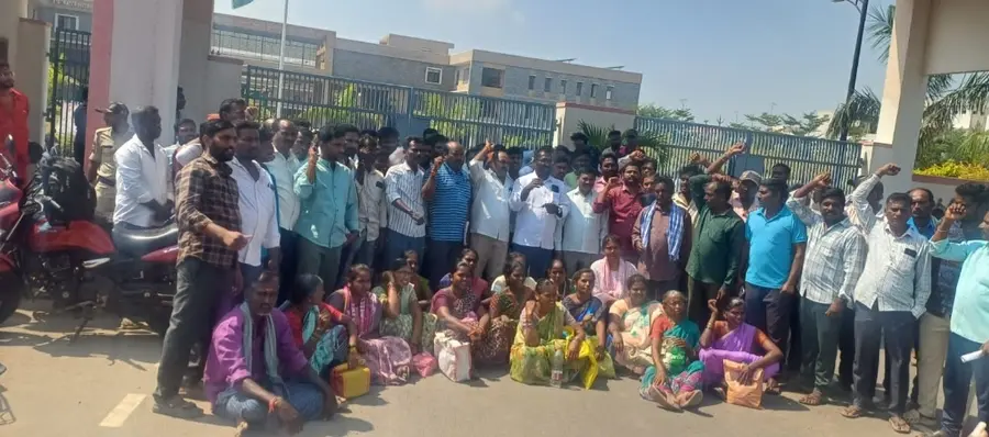 Victims protest