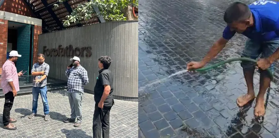 wasting water