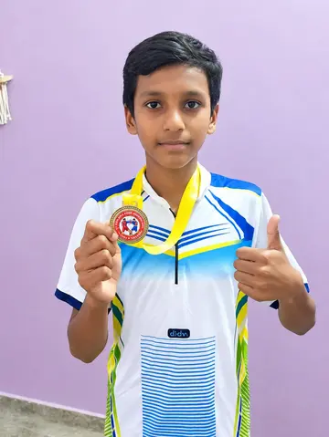 Sahit Patel shines with gold medal