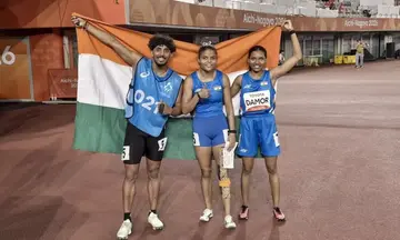 India wins gold in high jump, shot put