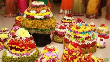 Tired Bathukamma.. This is the special day of the sixth day!