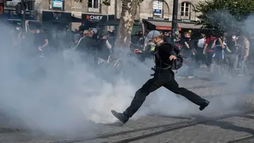 Tensions in France.. 166 people arrested