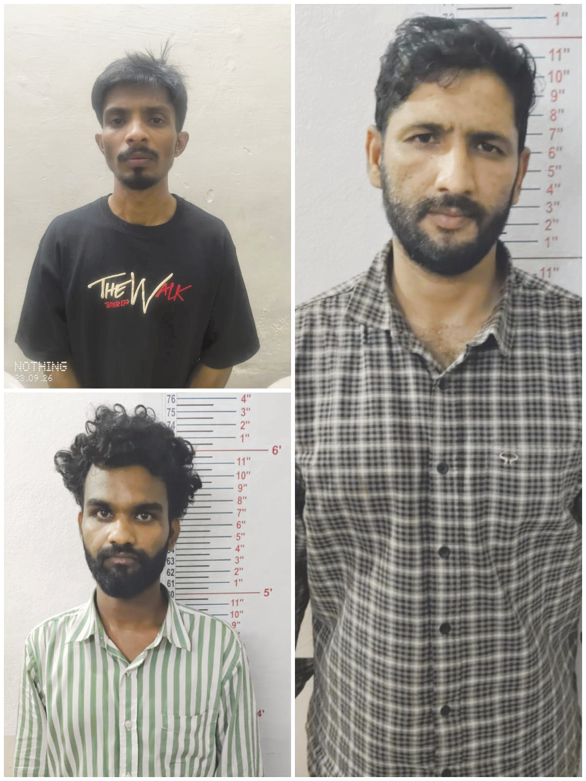 Arrest of three drug peddlers