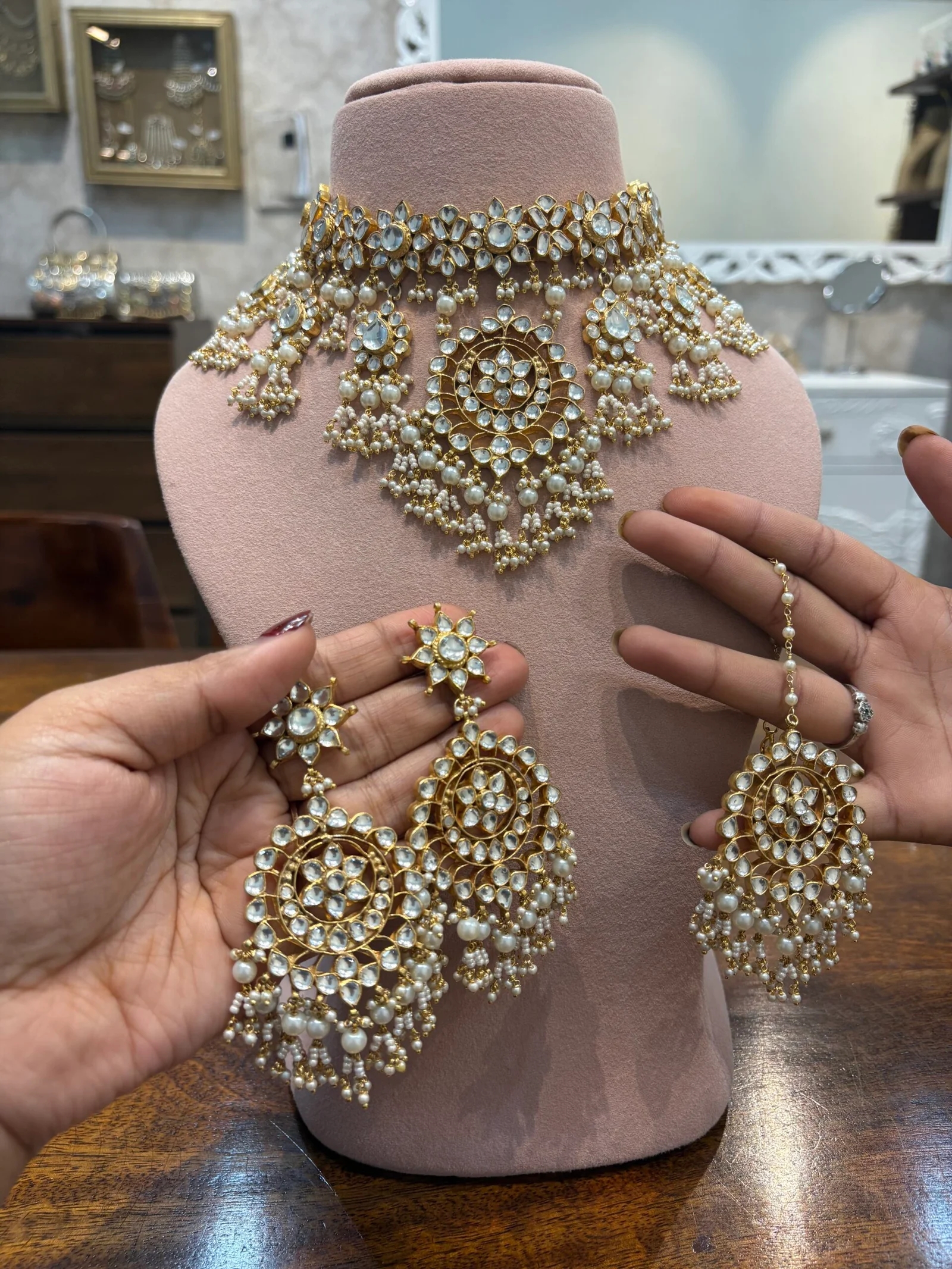 Stunning beauty, enhanced by jewelry...