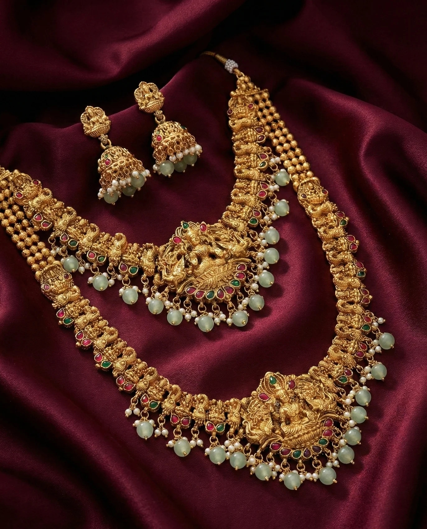 Stunning beauty, enhanced by jewelry...