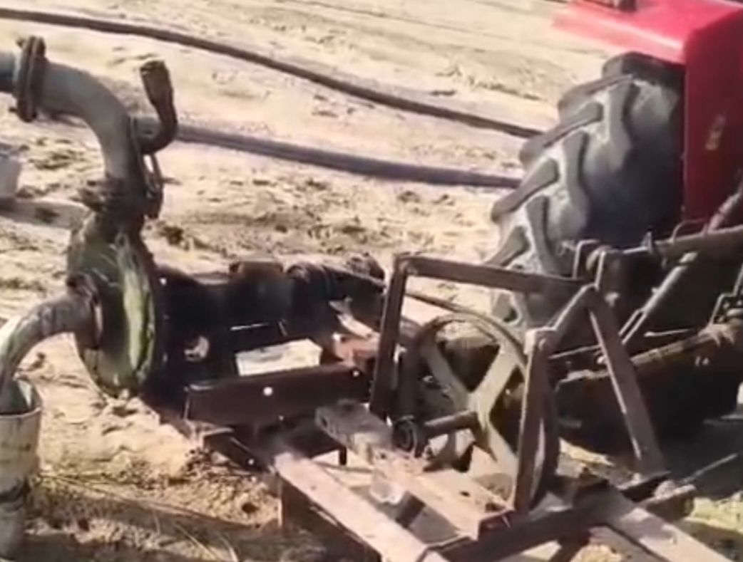 the farmer is angry.!