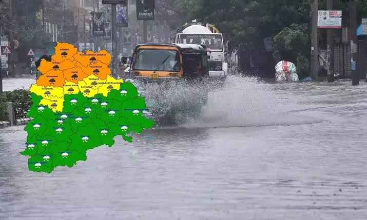 Red alert for heavy rains in Telangana