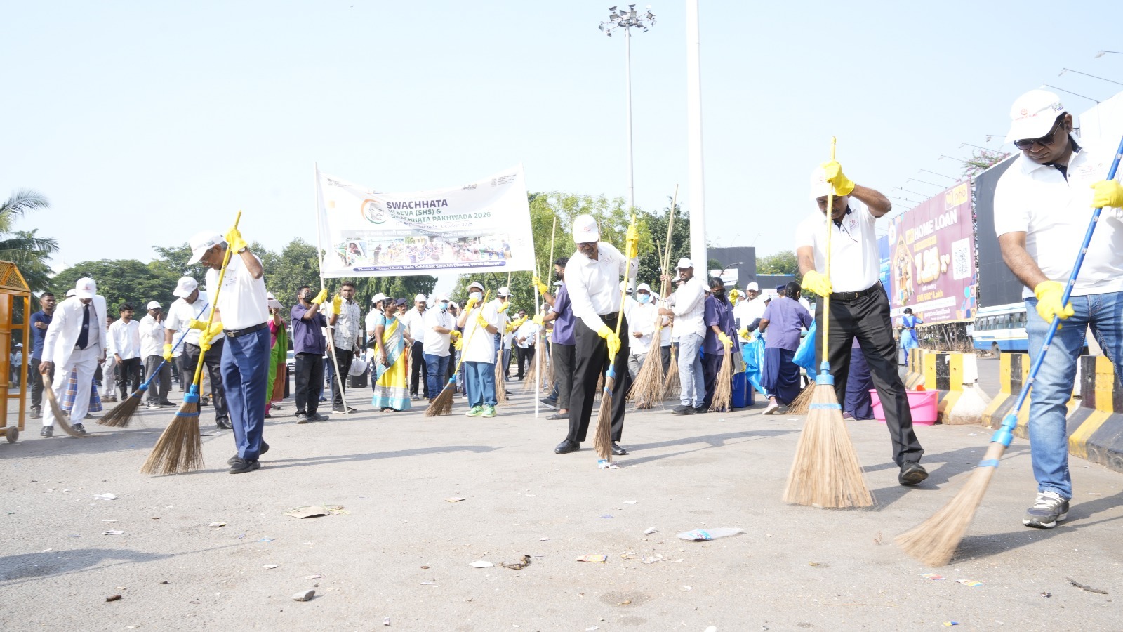 Observance of Swachh Bharat Diwas under the aegis of South Central Railway
