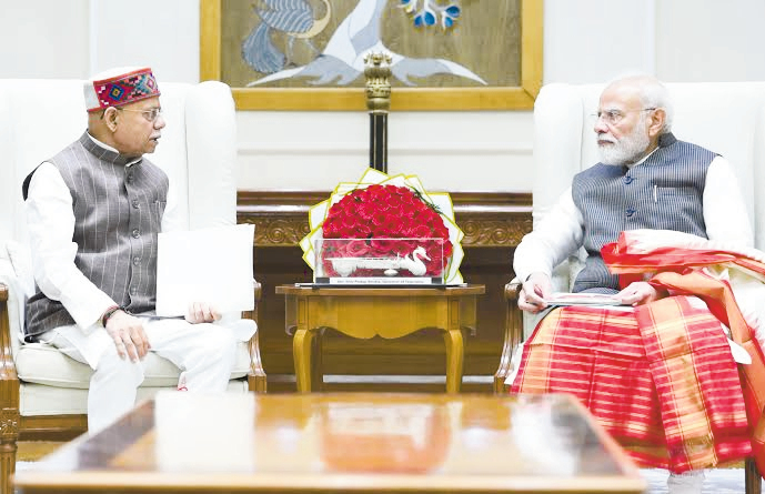 Governor Shiv Pratap Shukla meets with the President and the Prime Minister