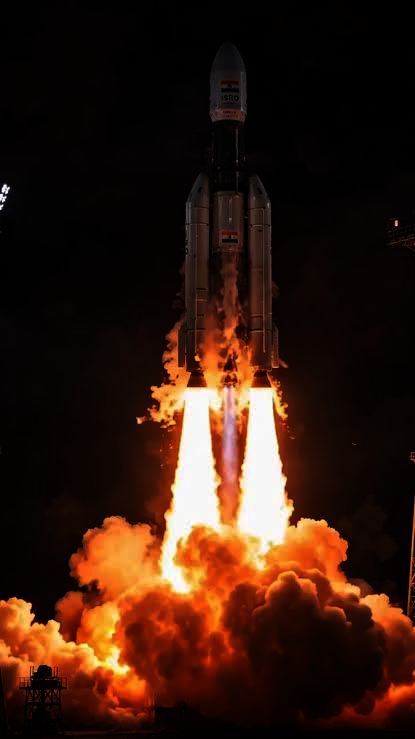 GSLV-F18 rocket launched into the sky