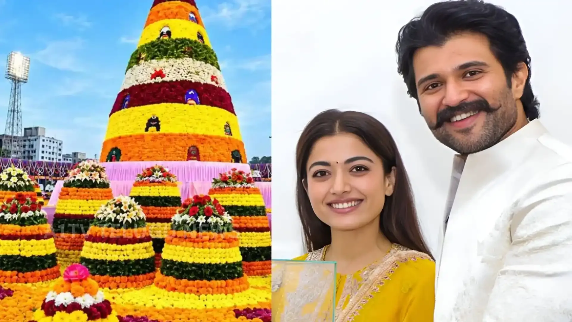 Vijay and Rashmika to make a splash during Saddula Bathukamma celebrations on Tank Bund