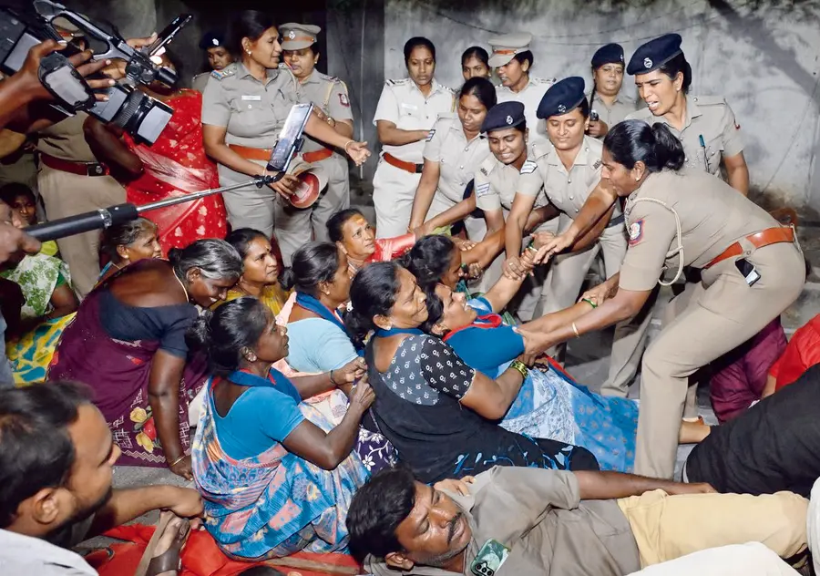 Sanitation workers' strike in Madurai